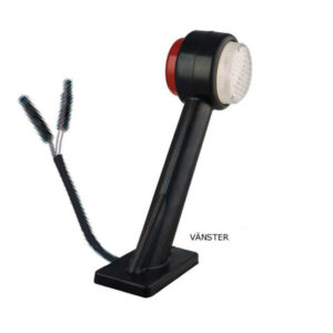 Armlampa LED Röd/Vit Vänster 2PIN (Lång)