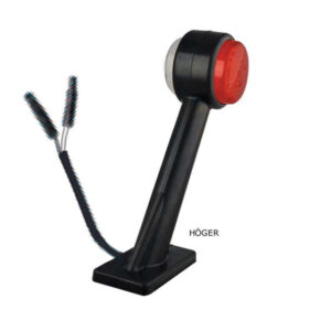 Armlampa LED Röd/Vit Höger 2PIN (Lång)