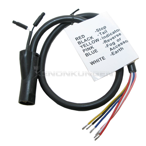 Lampkabel 0.6M 6PIN Vänster