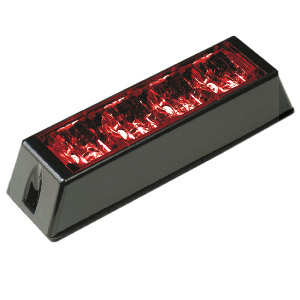 Blixtljus EQ 4LED R10 Röd