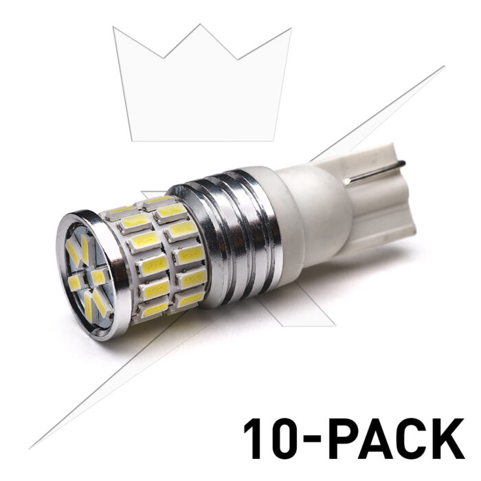 10-Pack T10|W5W 34SMD LED 6000K|12V