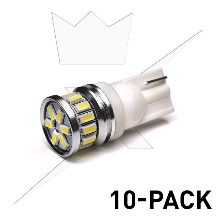 10-Pack T10|W5W 20SMD LED 6000K|12V
