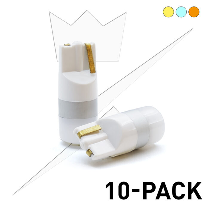 10-Pack T10|W5W 3D LED 12-24V