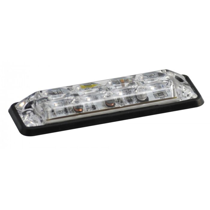 Blixtljus Super-Slim R10 4LED Vit