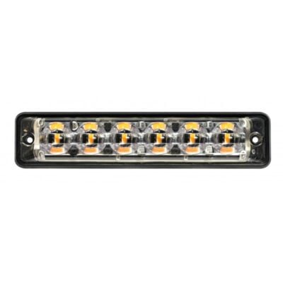 Blixtljus Super-Slim R10 6LED Amber