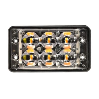 Blixtljus Super-Slim R65 6LED Block Amber