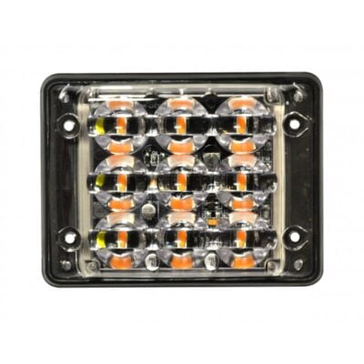 Blixtljus Super-Slim R65 9LED Block Amber