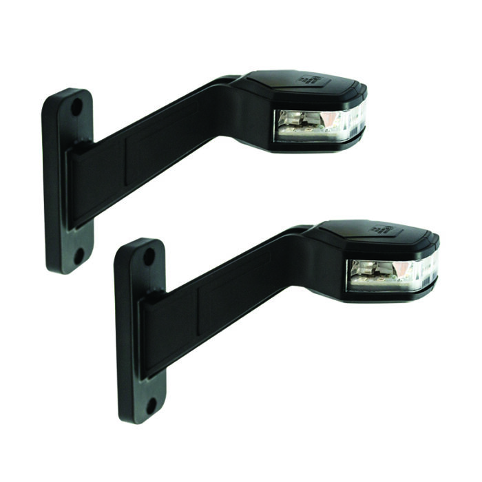 Sidomarkeringsljus Flexibel LED Röd/Vit (2-Pack)