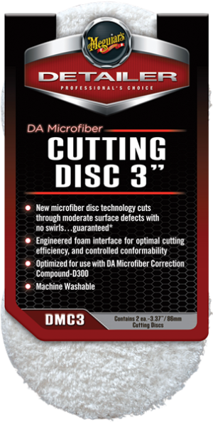 Meguiar's DA Microfiber Cutting Pad 3" 2-pack
