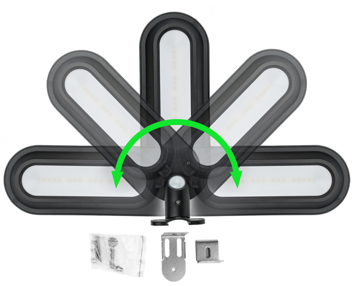 Solcellslampa VALLE-18 | PIR-sensor