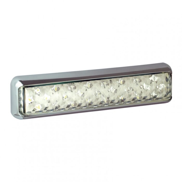 Backlampa 200mm Vit | Chrome