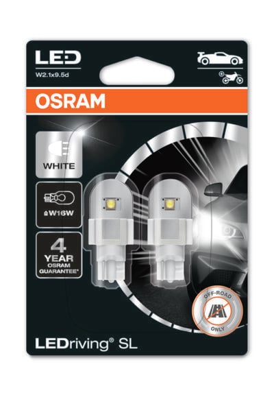 LEDriving® LEDlampa SL W16W | T15 | Vit
