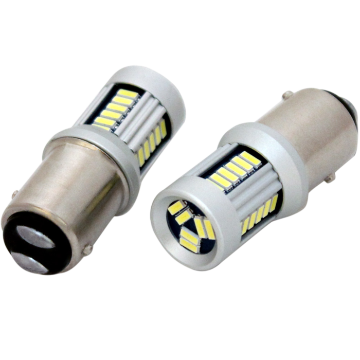 BAY15D|1157 30SMD 12-24V Röd/Röd