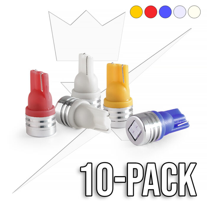 10-Pack T10|W5W LED 2SMD|12V