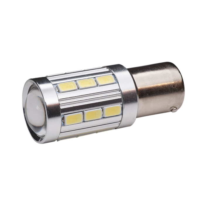 BA15S|1156 Canbus LED 21SMD Vit