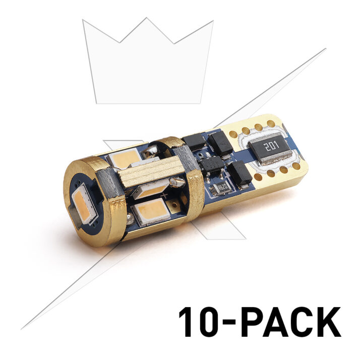 10-Pack T10|W5W Super Canbus 9SMD|12V