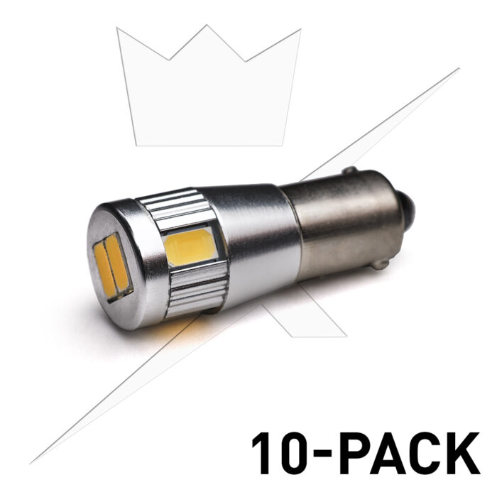 10-Pack BA9S|T4W LED 6SMD|12V