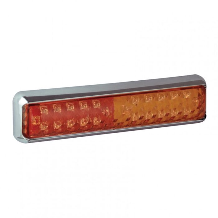 Baklampa 200mm Kombo | Svart