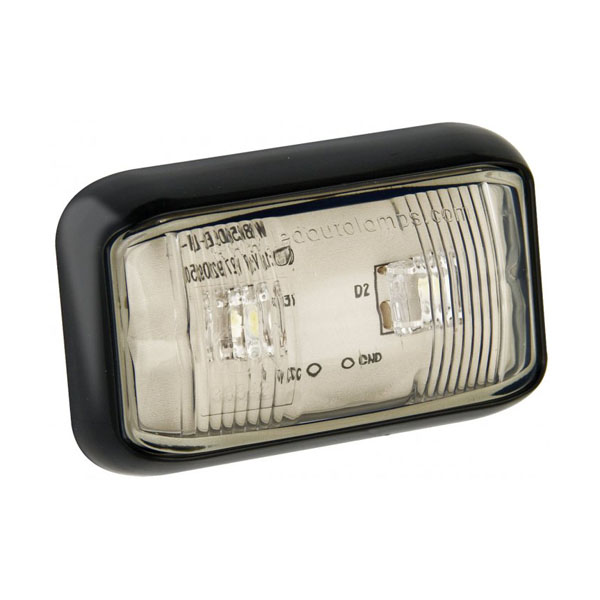 Frontmarkering 2LED Vit