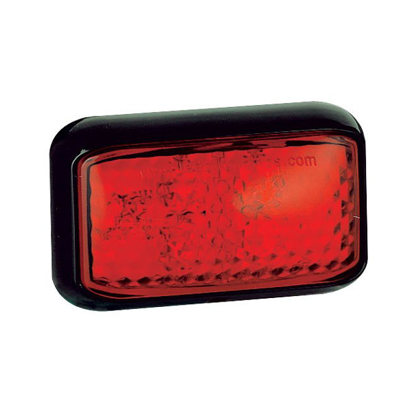 Bakmarkering 4LED Röd