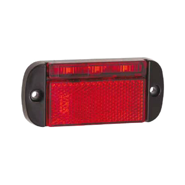 Bakmarkering 3LED Röd
