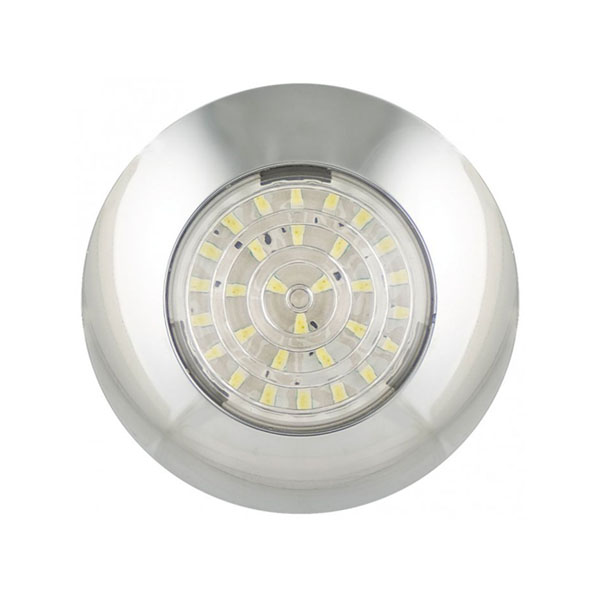 Interiörlampa Ø75mm|Chrome - 12V