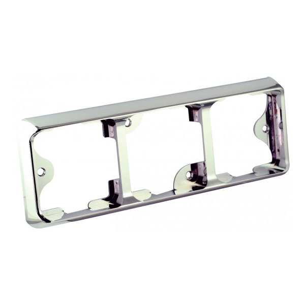 Lampsarg 3x80-serie Chrome