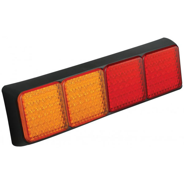 Baklampa 80BAARRME Röd