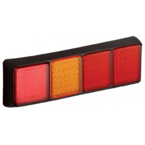 Baklampa 100BFARRME Röd