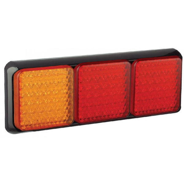 Baklampa 125BARRME Röd