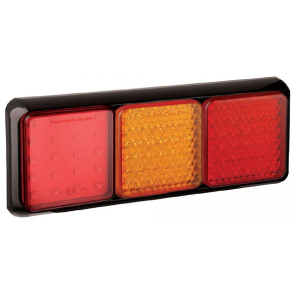 Baklampa 125BFARME Röd