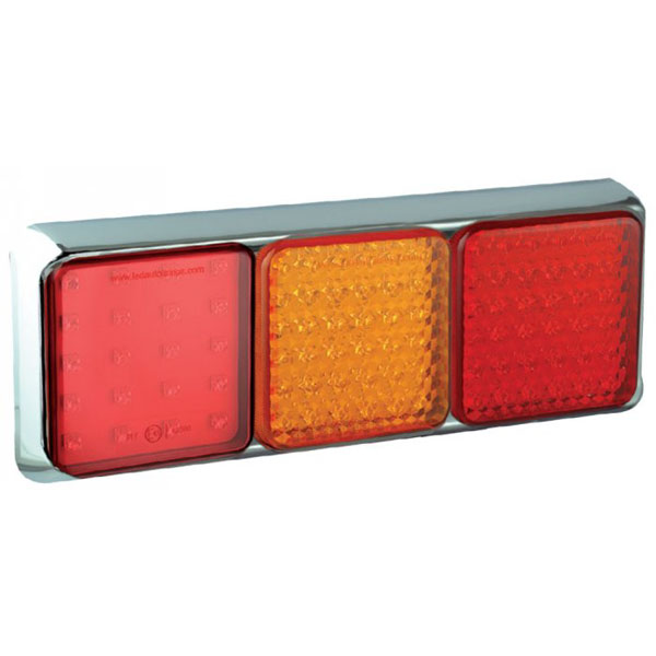Baklampa 125CFARME Röd