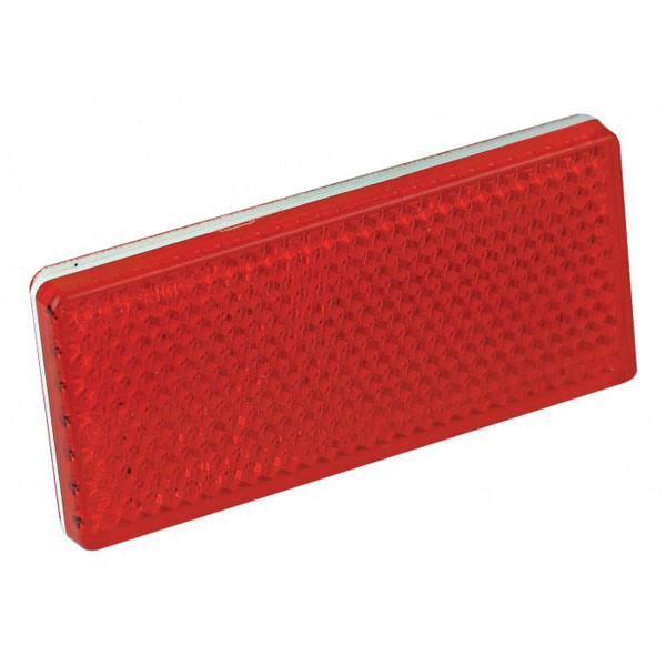 2-Pack Reflex Reflektor Rektangulär | Röd