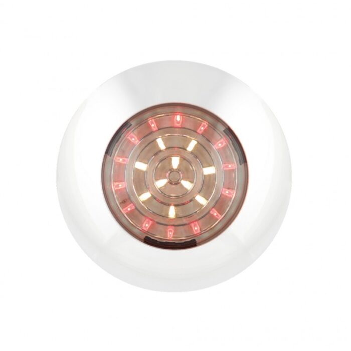 Interiörlampa Ø75mm|Röd/Vit