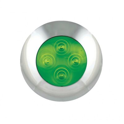 Interiörlampa Ø75mm|Grön 12V