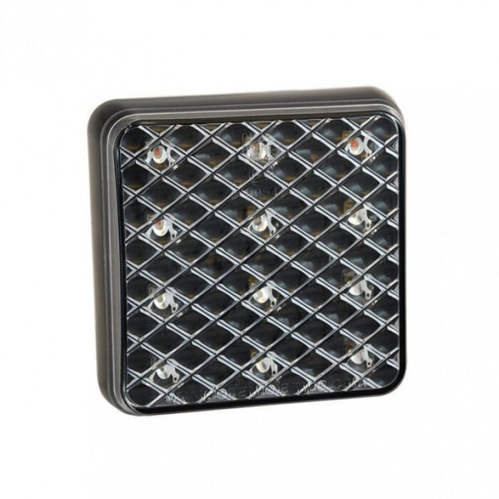 Baklampa Kombi 81STIM - 12/24V (81x81mm)
