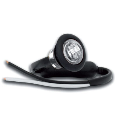 Rund Frontmarkering 28mm Vit