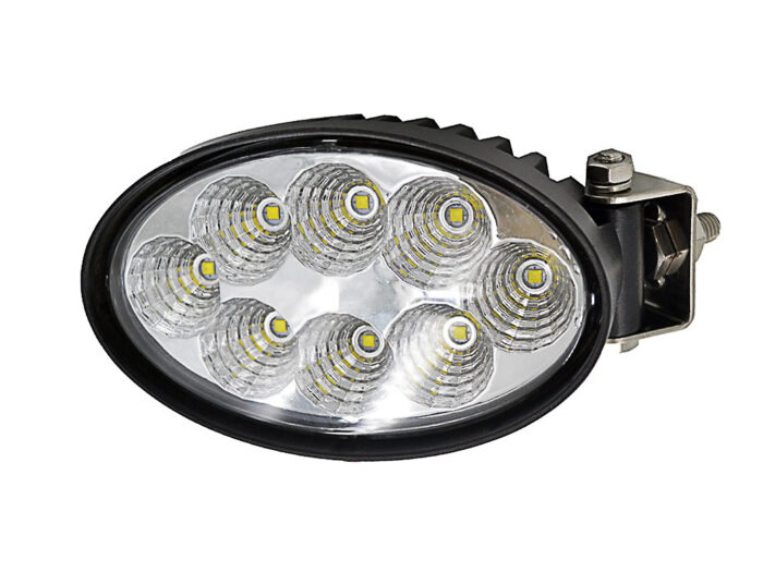 BriodLights LED Arbetsbelysning oval med vridbart sidofäste