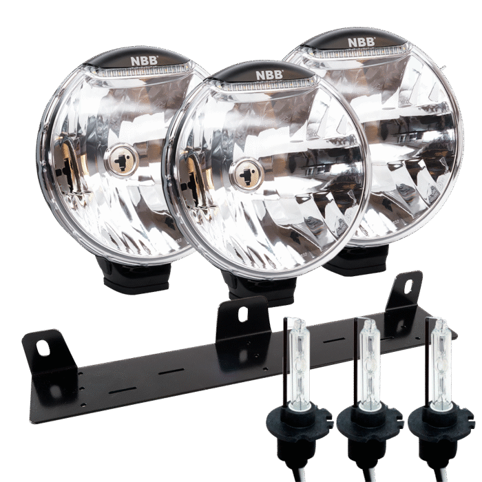 3-PACK Extraljus NBB Alpha 225 60W Xenon 24V