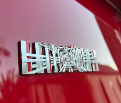 Tesla Plaid Emblem / Badge Silver