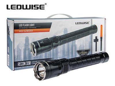 Ledwise Recon 330 Ficklampa laddbar