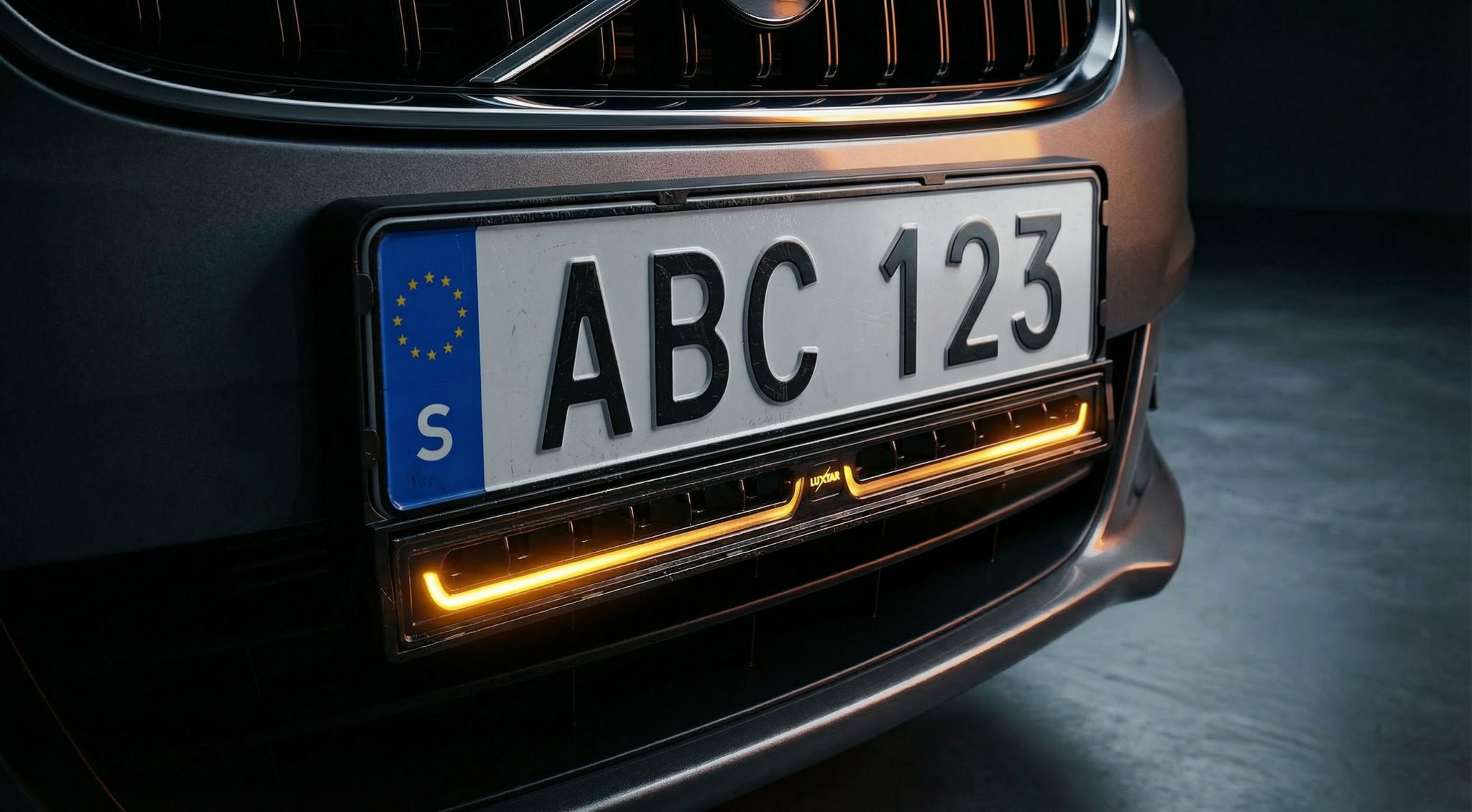 Rampe med nummerplade