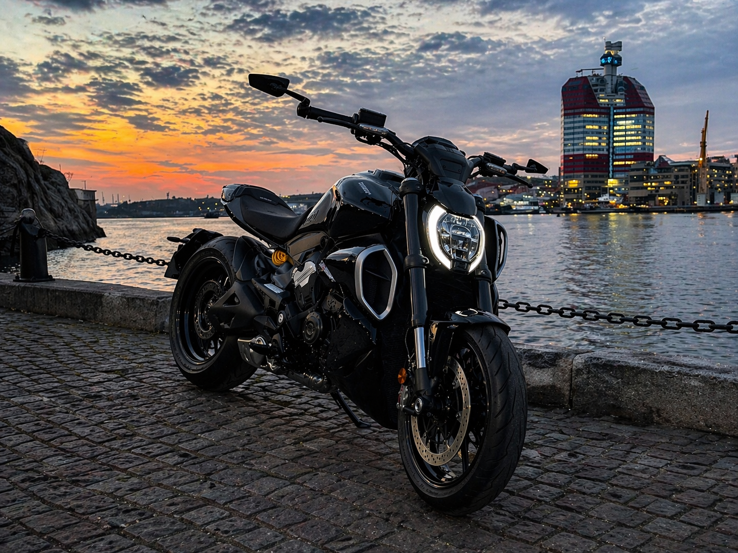 Extraljus och LED för motorcykel