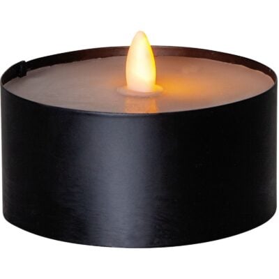 Star Trading - LED Ljus Torch Candle - 7cm - Svart
