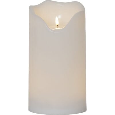 Star Trading - LED Blockljus Flamme Grand - 30cm - Vit