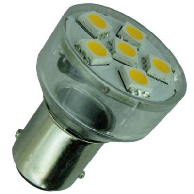 BA15s 12V/24V 1W spot LED