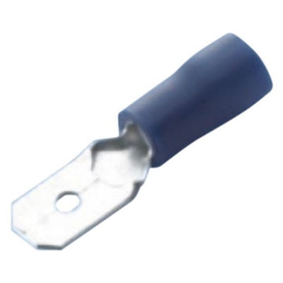 Bladstift Vinyl Blå 6.3 x 0.8 mm - 10 st