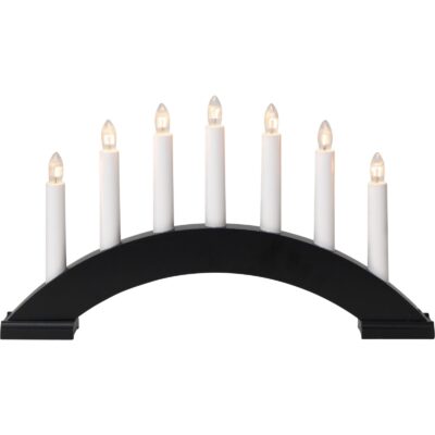 Adventsljusstake Bea - Svart - 22cm