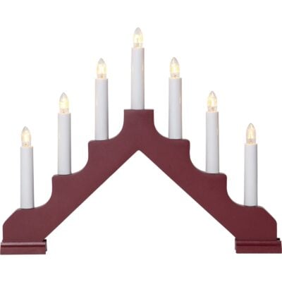 Adventsljusstake Ada - Röd - 30cm