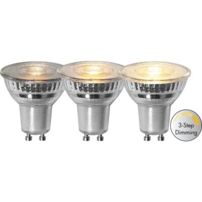 LED-lampa GU10 MR16 Spotlight Glass 3-step